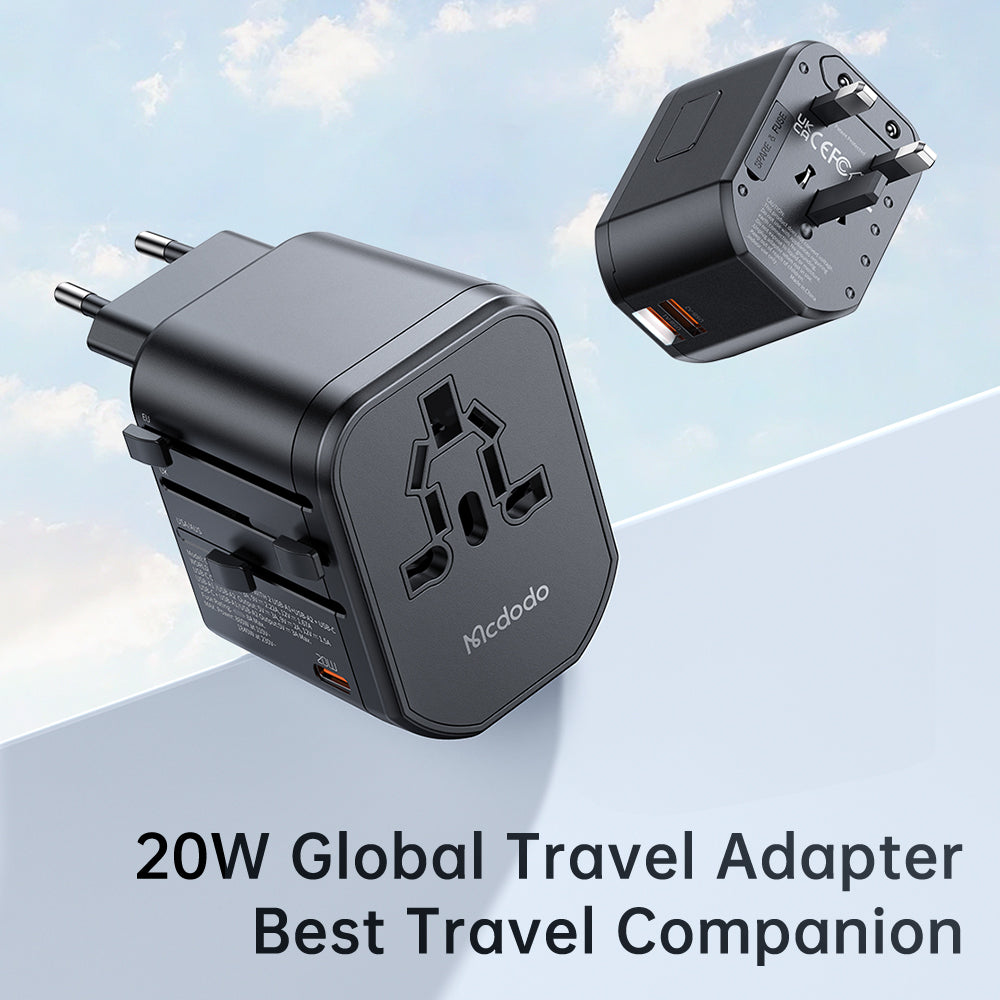 MCDODO G1 Series CP-3471 20W Global Travel Power Socket Universal Conversion Adapter MCDODO G1 Series CP-3471 20W Global Travel Power Socket Universal Conversion Adapter